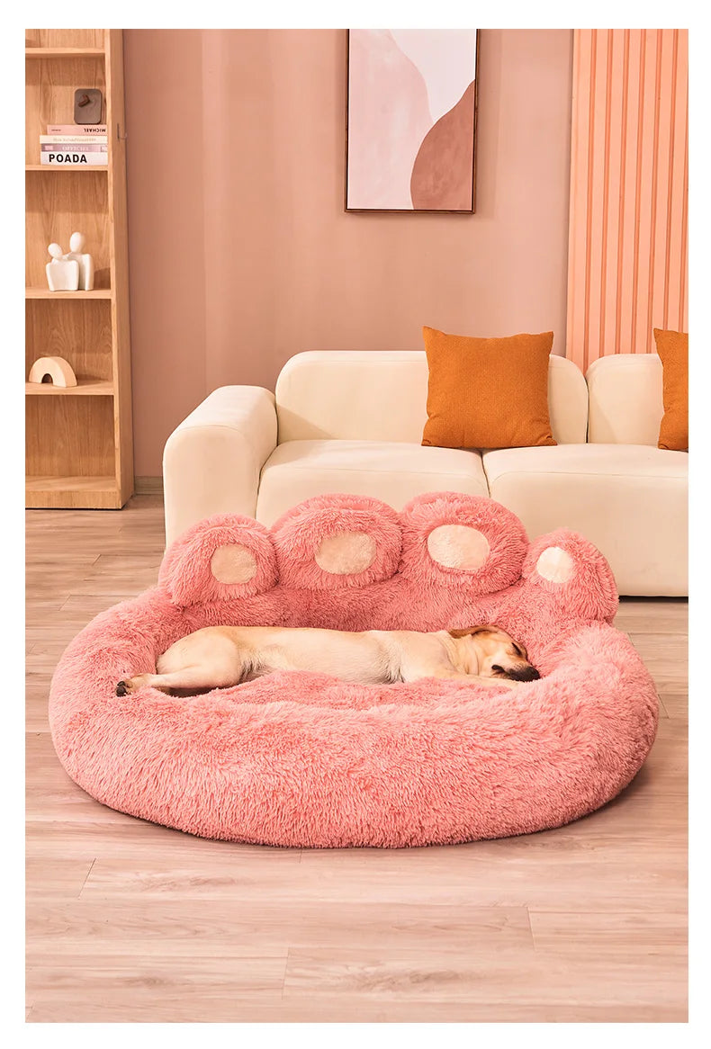 Pet Dog Sofa Beds for Small Dogs Winter Warm Accessories Large Dog Bed Mat Pets Kennel Plush Medium Basket Puppy Cats Supplies