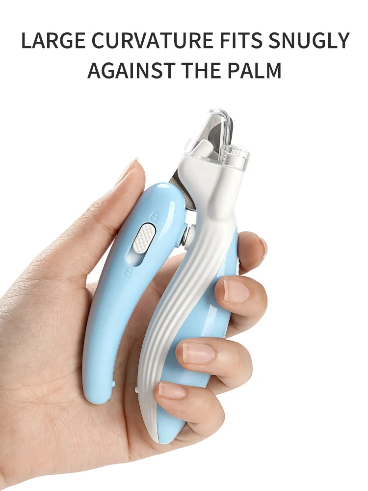 1PC Cat Led Nail Clippers With Lights - Anti-Blood