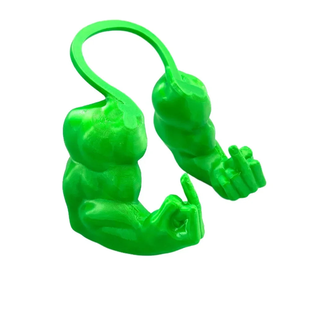 3D Printed Cat Muscle Arms Funny Finger Cosplay Prop Realistic Neck Arm Covers for Halloween Party