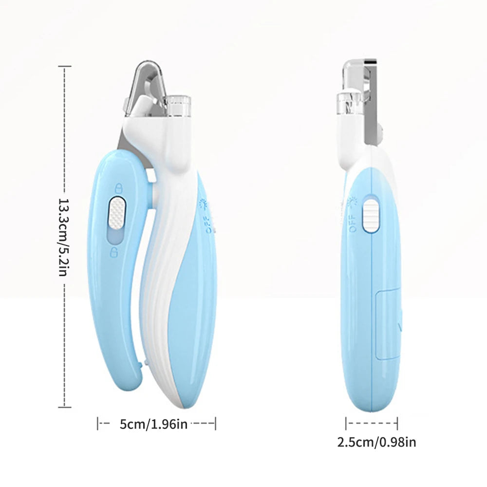 1PC Cat Led Nail Clippers With Lights - Anti-Blood